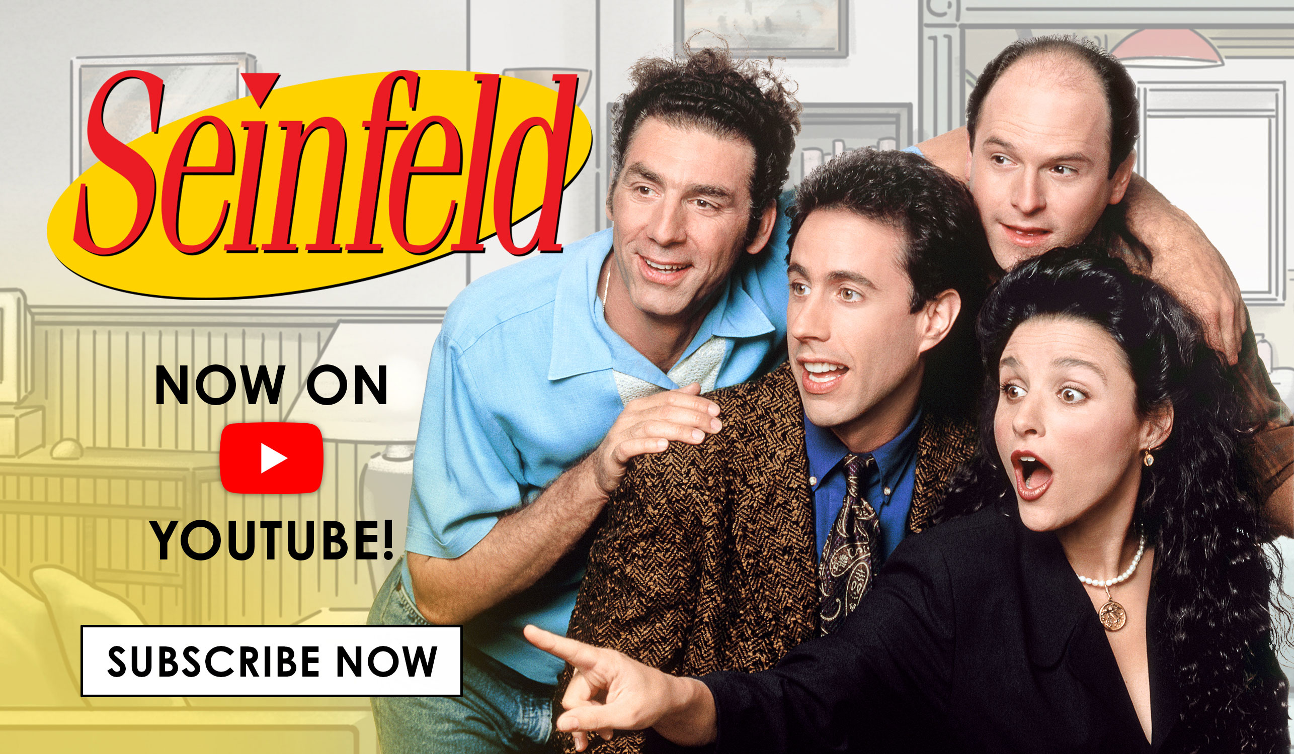 Seinfeld Now on YouTube Subscribe Now