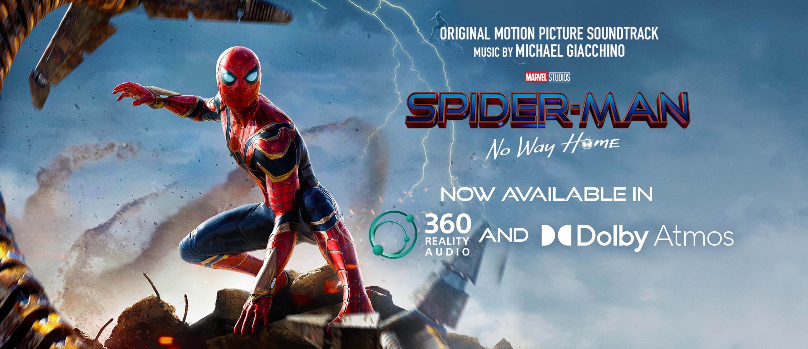 Spider-Man: No Way Home Original Motion Picture Soundtrack Music by Michael Giacchino Now Available in 360 Reality Audio and Dolby Atmos