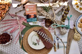 "Tablescape created by The Rye Little Garden Club." Photo credit: Rosario Benavides