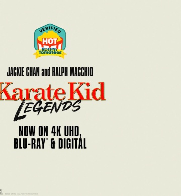 Jackie Chan and Ralph Macchio. Karate Kid Legends. Now on 4K UHD, Blu-ray & Digital