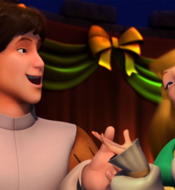 Swan Princess Christmas banner