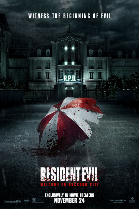 RESIDENT EVIL: WELCOME TO RACCOON CITY key art RESIDENT EVIL: WELCOME TO RACCOON CITY key art