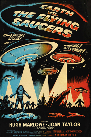 EARTH VS. THE FLYING SAUCERS (BLACK & WHITE) EARTH VS. THE FLYING SAUCERS (BLACK & WHITE)