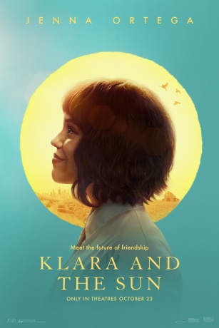Klara and the Sun official movie poster Official Klara and the Sun movie poster featuring Jenna Ortega